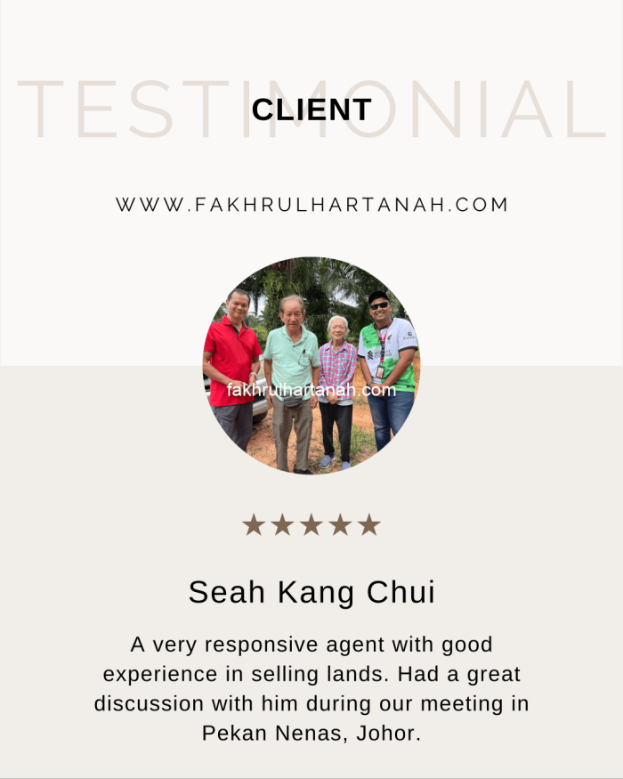 Testimoni Fakhrul Tanah 1