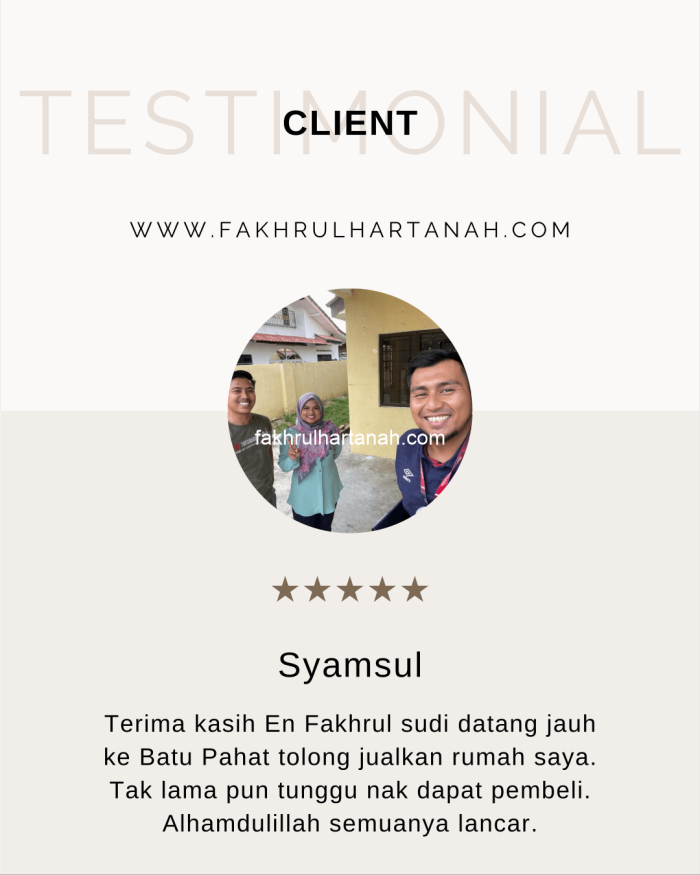 Testimoni Fakhrul Tanah 5